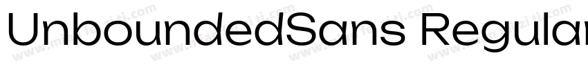 UnboundedSans Regular字体转换